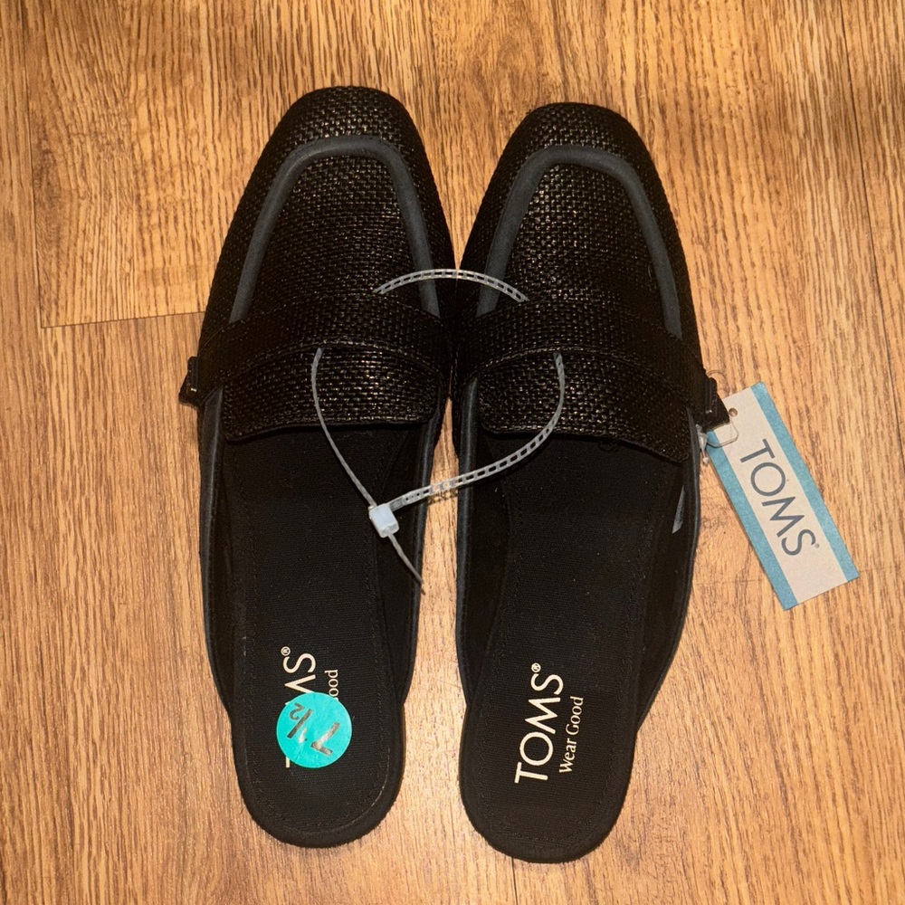 Toms Lynette Black Mules
